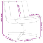 Silla giratoria Beige 63 x 75 x 76 cm Piel de oveja