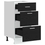 Gabinete Base de Cocina con cajón Roble Negro 40 x 46 x 81,5 cm