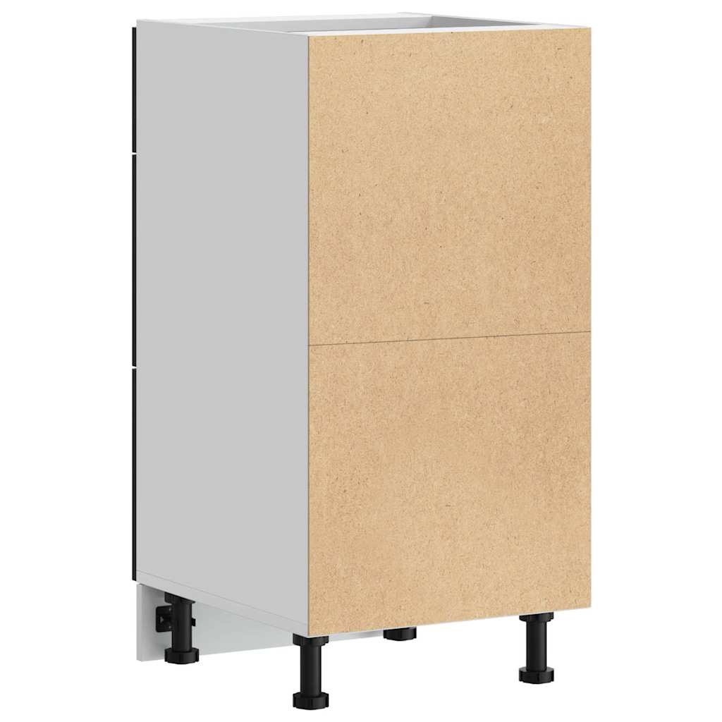 Gabinete Base de Cocina con cajón Roble Negro 40 x 46 x 81,5 cm