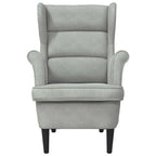 sillón Gris Claro Terciopelo