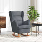 Mecedora con cojín Negro 92 x 71 x 100 cm Madera contrachapada
