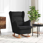 Mecedora con cojín Negro 92 x 71 x 100 cm Madera contrachapada