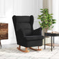 Mecedora con cojín Negro 92 x 71 x 100 cm Madera contrachapada