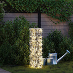 Grifo de Gabión Plateado 25 x 25 x 100 cm Acero inoxidable