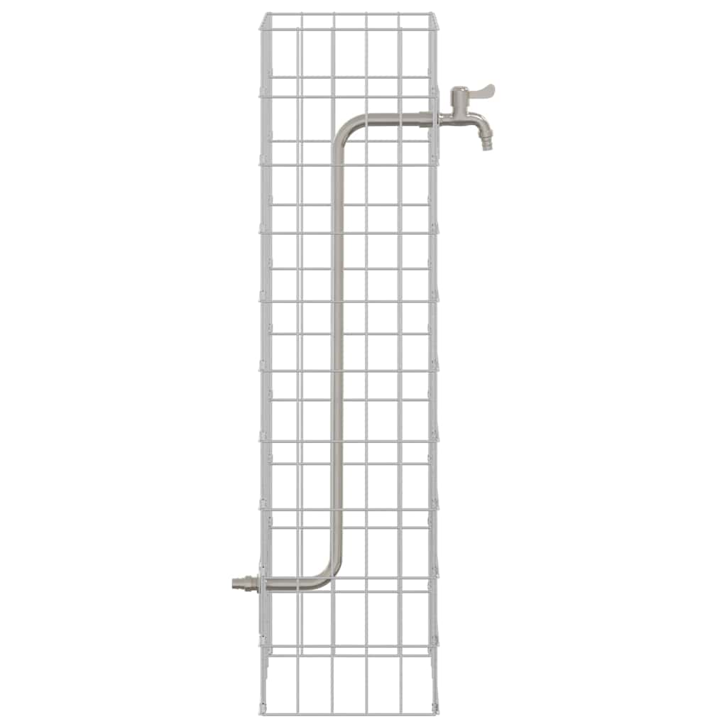 Grifo de Gabión Plateado 25 x 25 x 100 cm Acero inoxidable