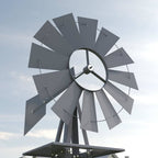Molino de viento Gris 84 x 68 x 245 cm Hierro