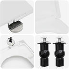 Asiento de WC Ajustable 48 x 36,5 x 4,5 cm Polipropileno