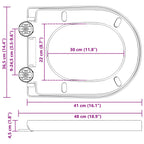 Asiento de WC Ajustable 48 x 36,5 x 4,5 cm Polipropileno