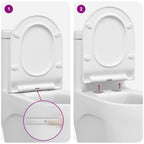 Asiento de WC Ajustable 50 x 36,5 x 5 cm Polipropileno