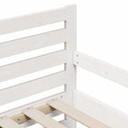 Cama con colchón extensible 80 x 200 cm Madera de pino macizo