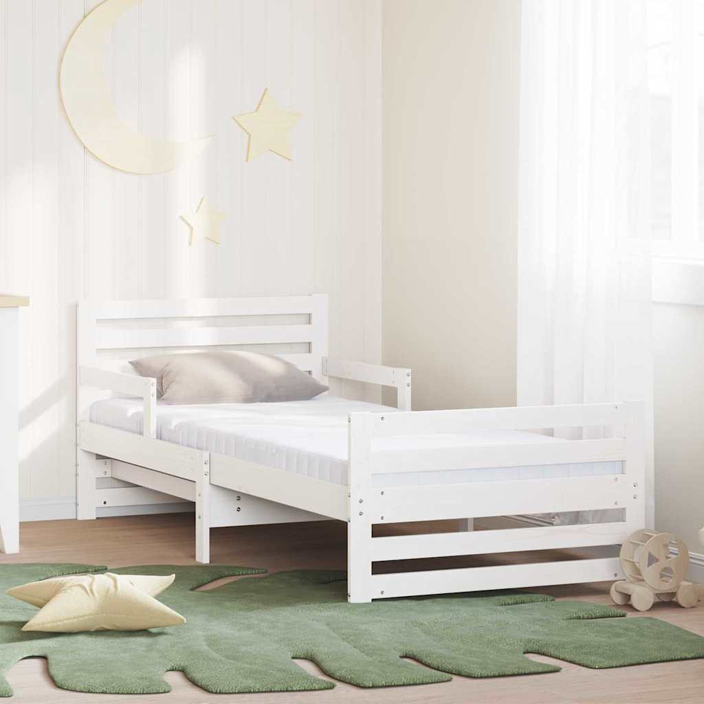 Cama con colchón extensible 80 x 200 cm Madera de pino macizo