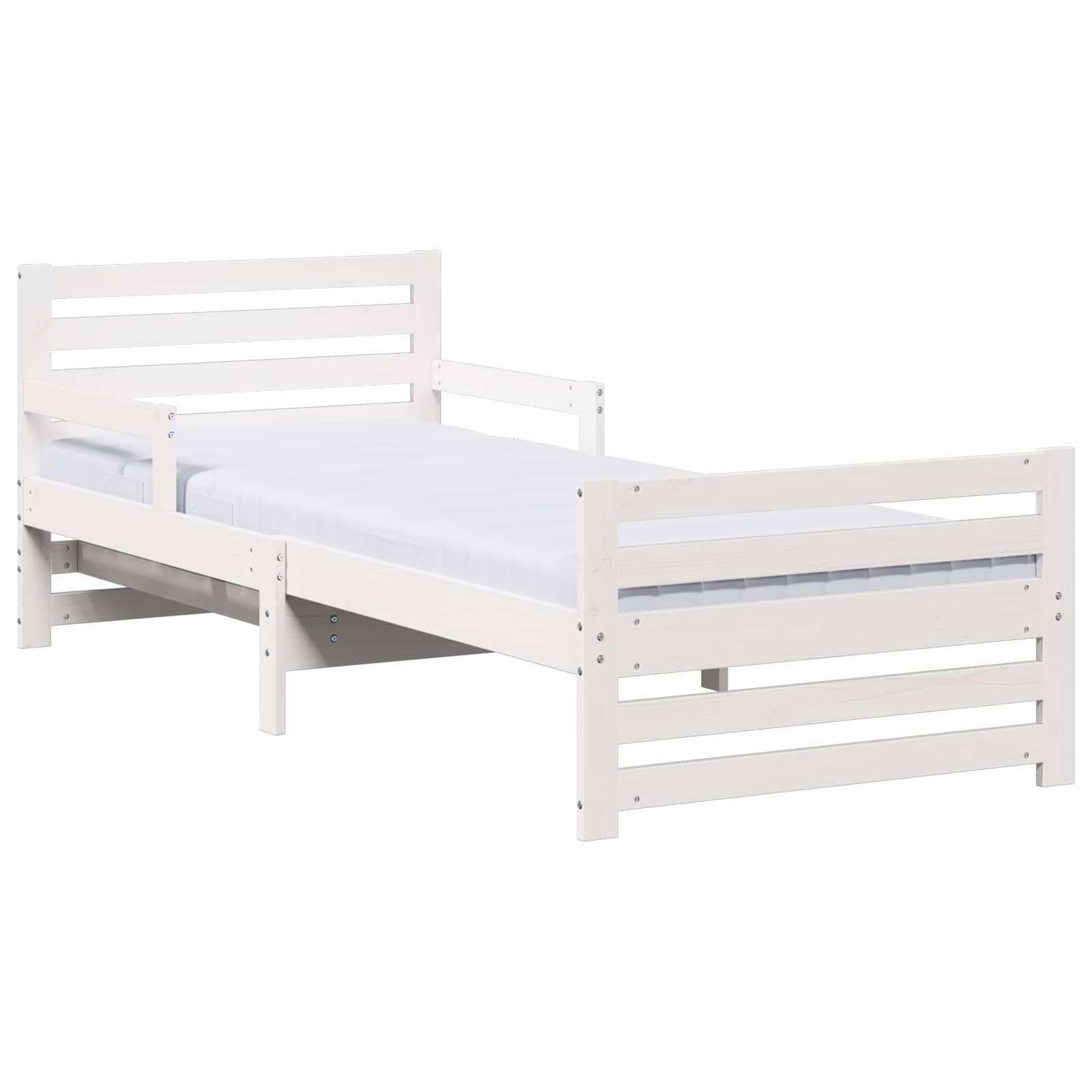 Cama con colchón extensible 80 x 200 cm Madera de pino macizo
