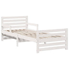 Cama con colchón extensible 80 x 200 cm Madera de pino macizo