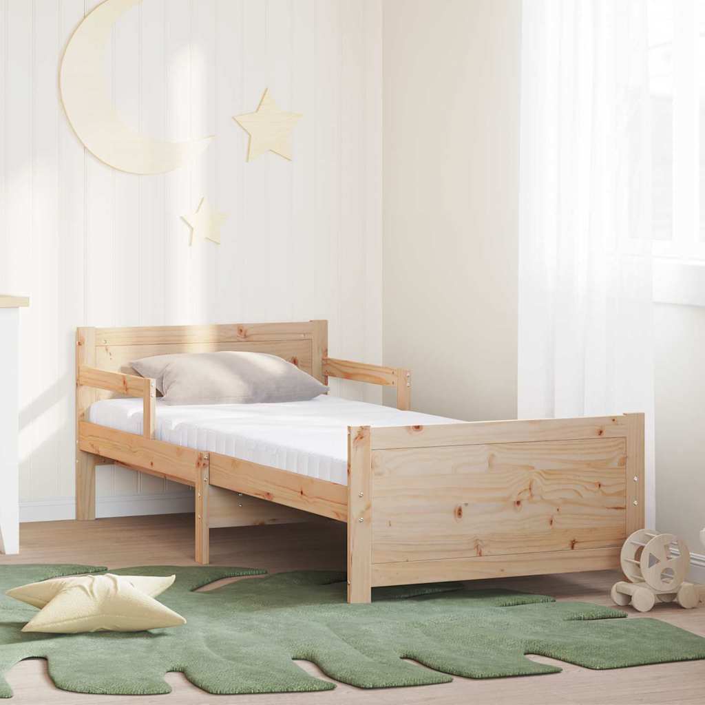 Extendable Bed Frame with Mattress and Headboard 80 x 200 cm