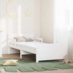 Marco de cama con colchón extensible con cabecera 80 x 200 cm