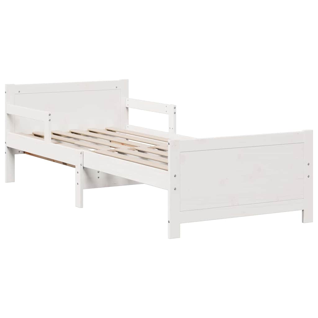 Marco de cama con colchón extensible con cabecera 80 x 200 cm