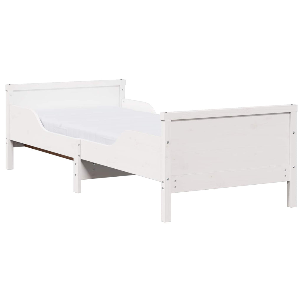 Marco de cama con colchón extensible con cabecera 80 x 200 cm