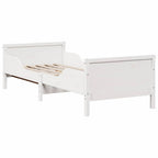 Marco de cama con colchón extensible con cabecera 80 x 200 cm
