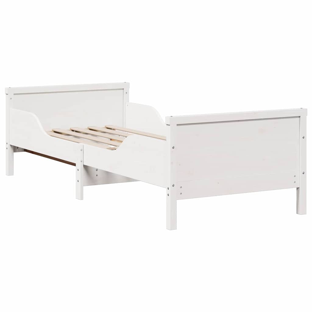 Marco de cama con colchón extensible con cabecera 80 x 200 cm