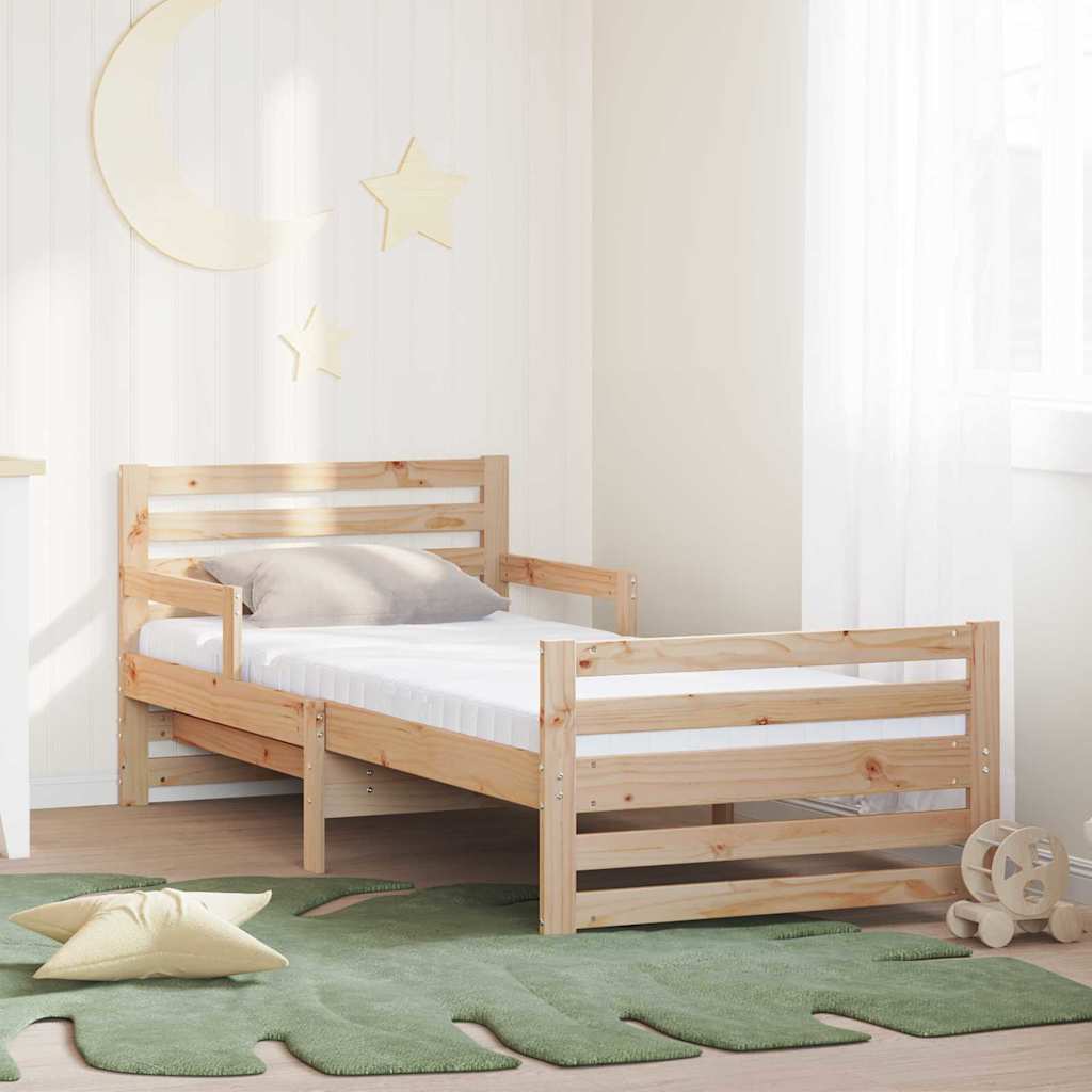 Extendable Bed Frame with Mattress and Headboard 80 x 200 cm