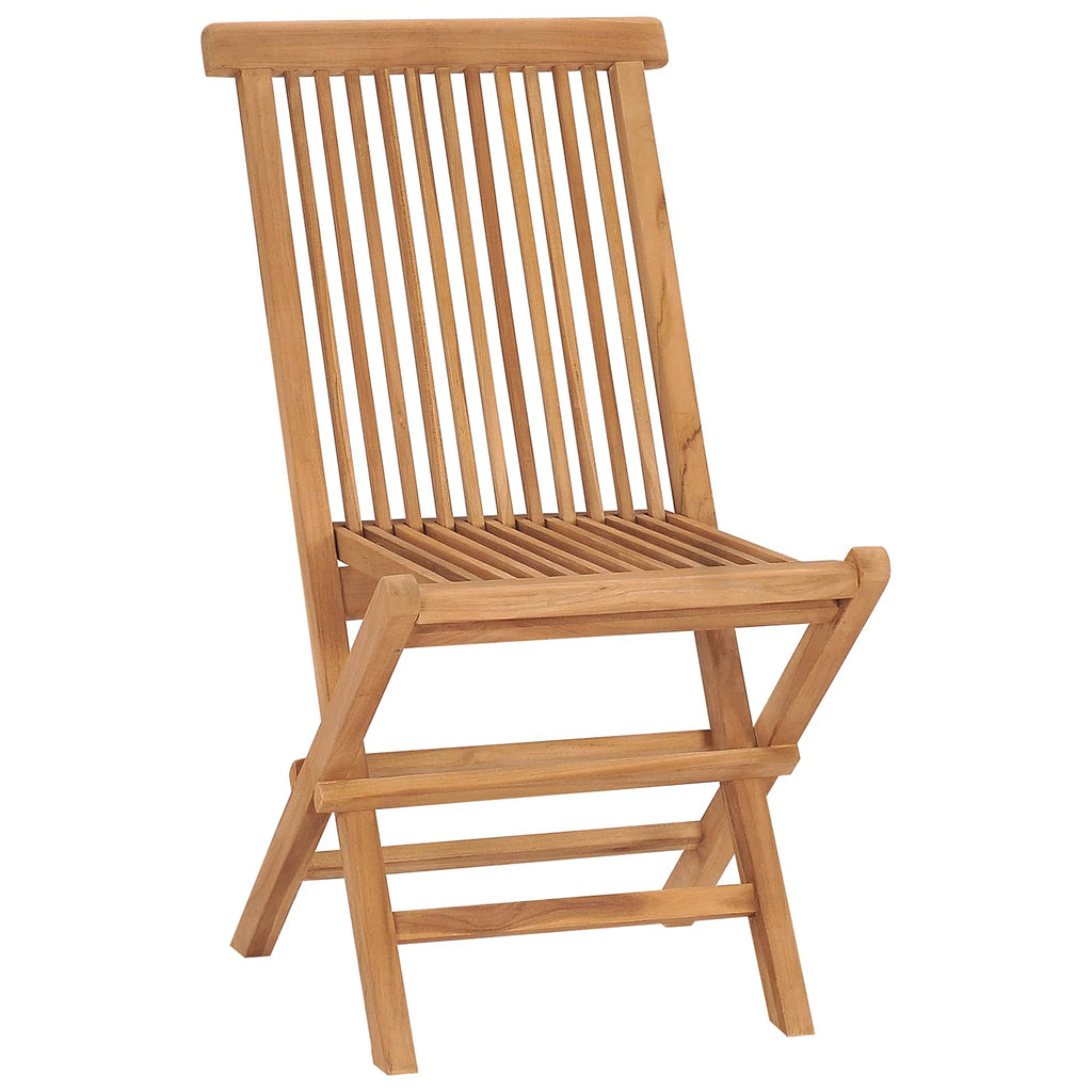 Conjunto de Comedor de Jardín Marrón Madera de teca maciza