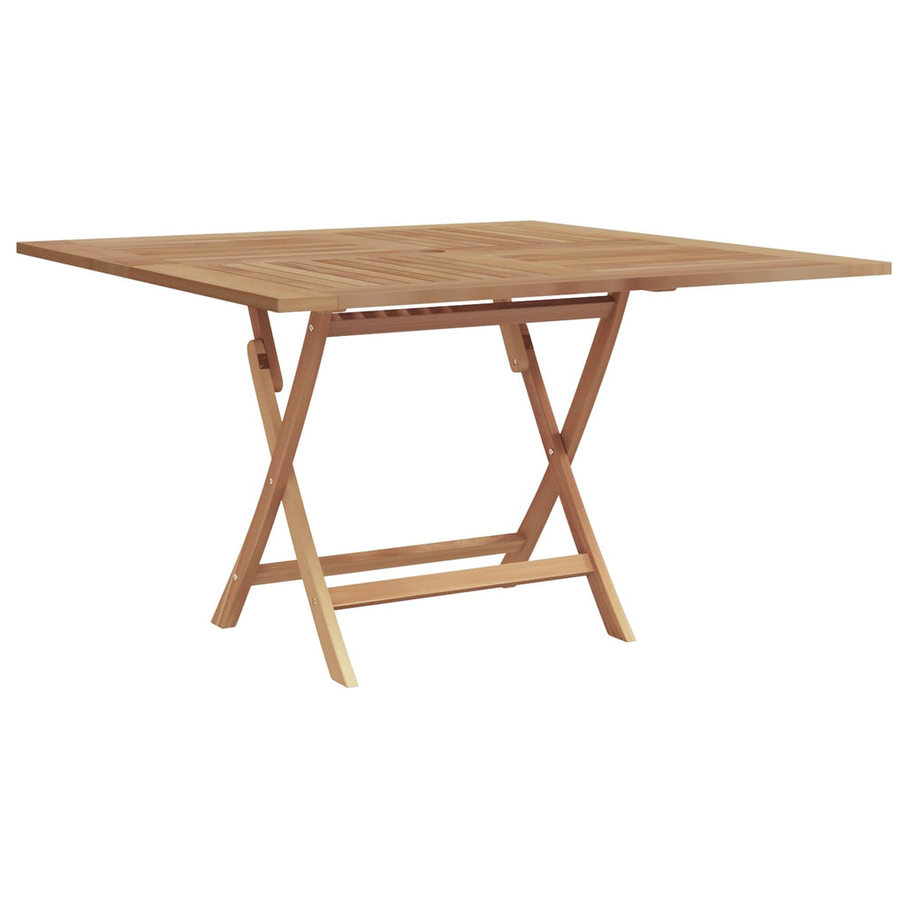 Conjunto de Comedor de Jardín Marrón Madera de teca maciza