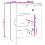 Armario de Pared Madera vieja 69,5 x 34 x 90 cm