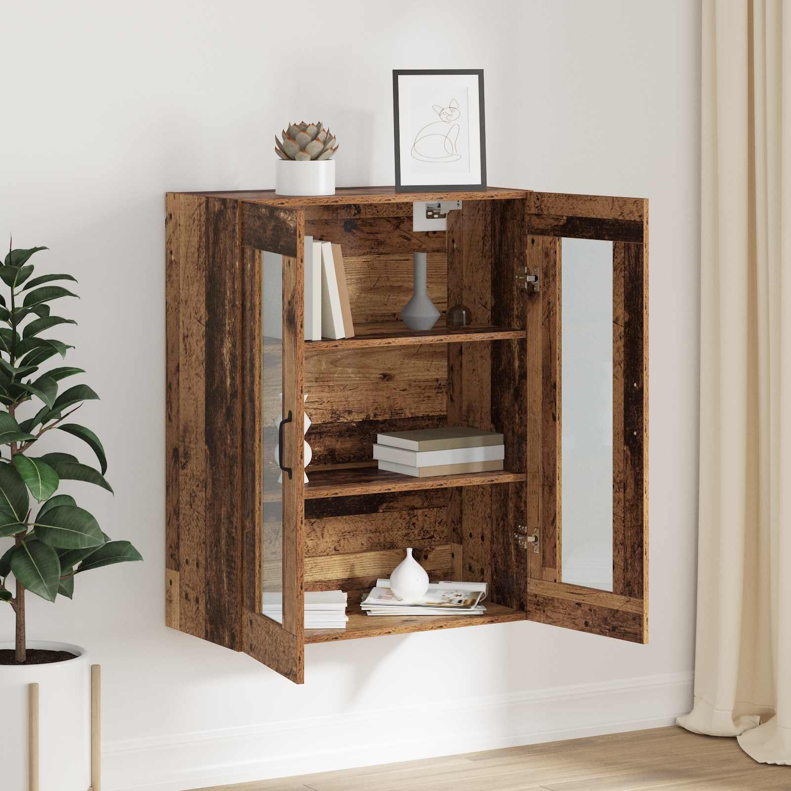 Armario de almacenamiento Madera vieja 69,5 x 34 x 90 cm