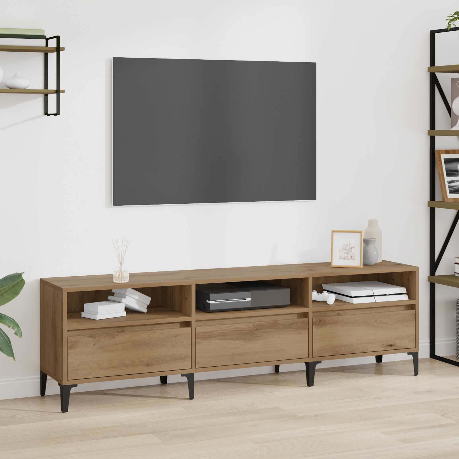 Gabinete de TV con cajón Madera Vieja 100 x 34,5 x 44,5 cm