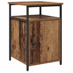 Armario de Noche 2 pcs Madera antigua Madera contrachapada
