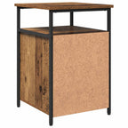 Armario de Noche 2 pcs Madera antigua Madera contrachapada