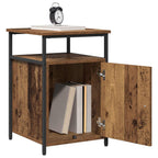 Armario de Noche 2 pcs Madera antigua Madera contrachapada