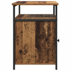 Armario de Noche 2 pcs Madera antigua Madera contrachapada