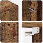 Armario de Pared Madera vieja 69,5 x 34 x 90 cm