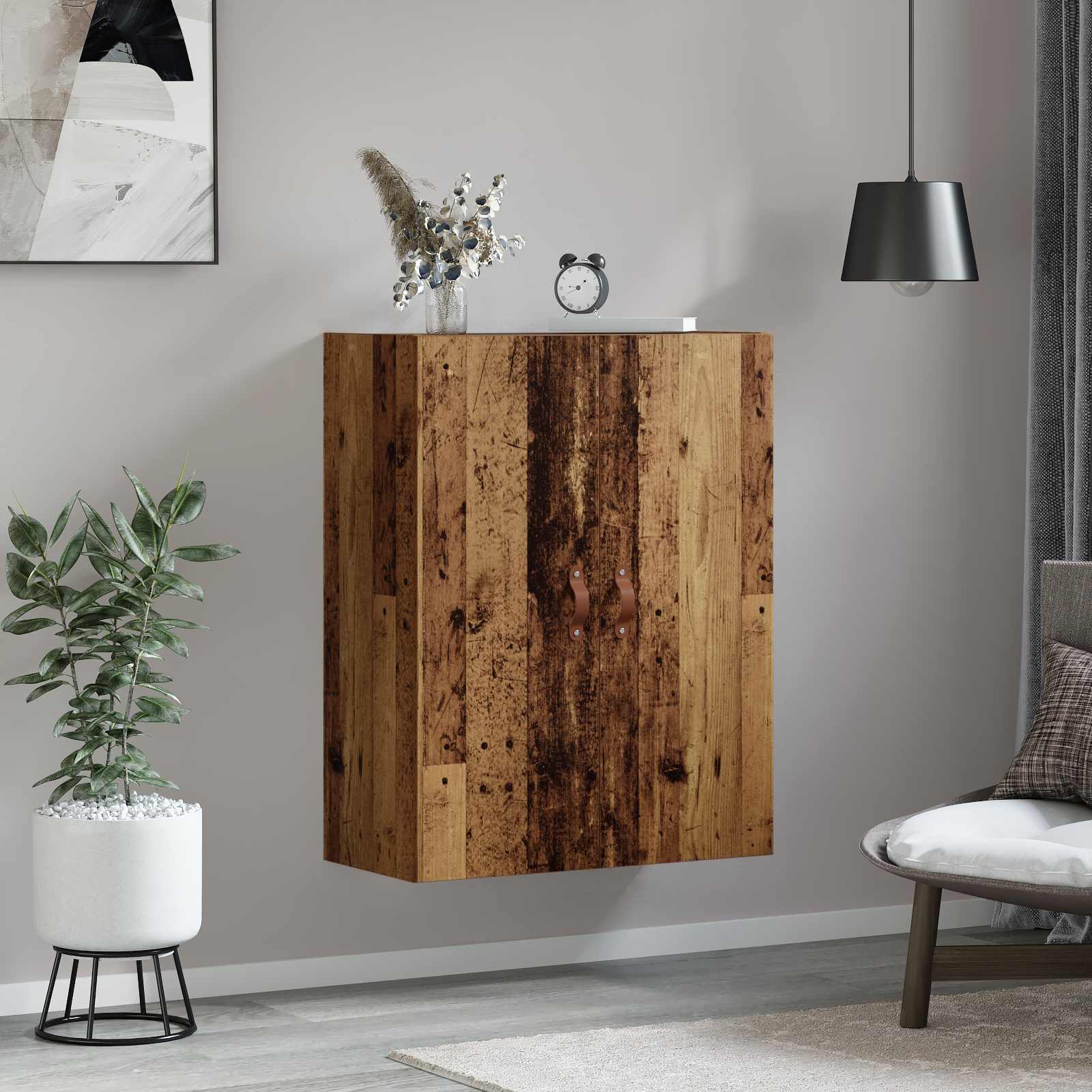 Armario de Pared Madera vieja 69,5 x 34 x 90 cm