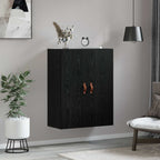 Armario de Pared Roble Negro 69,5 x 34 x 90 cm