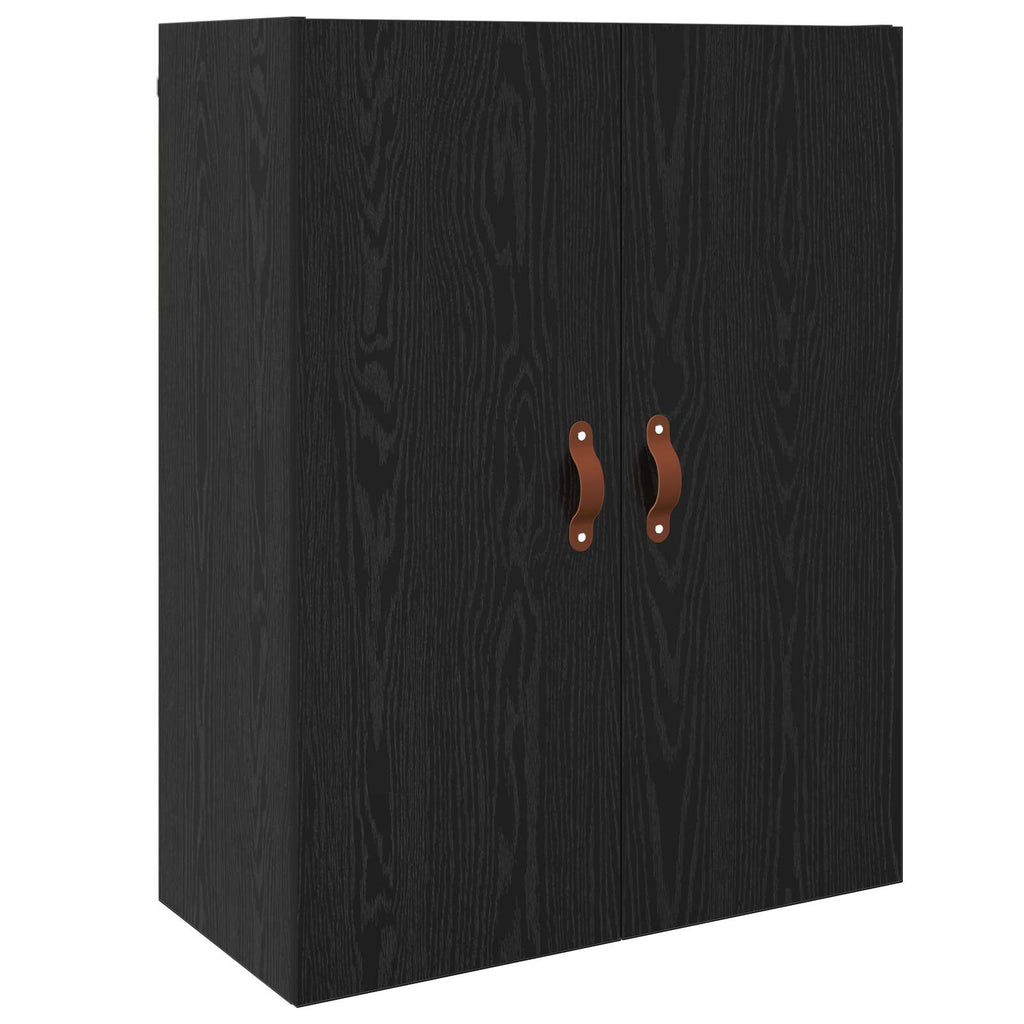 Armario de Pared Roble Negro 69,5 x 34 x 90 cm