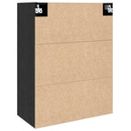 Armario de Pared Roble Negro 69,5 x 34 x 90 cm