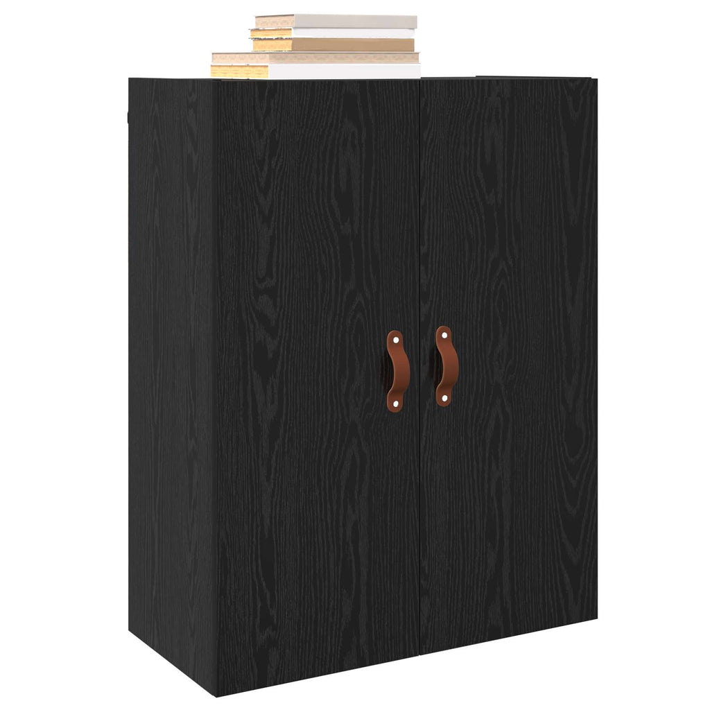 Armario de Pared Roble Negro 69,5 x 34 x 90 cm