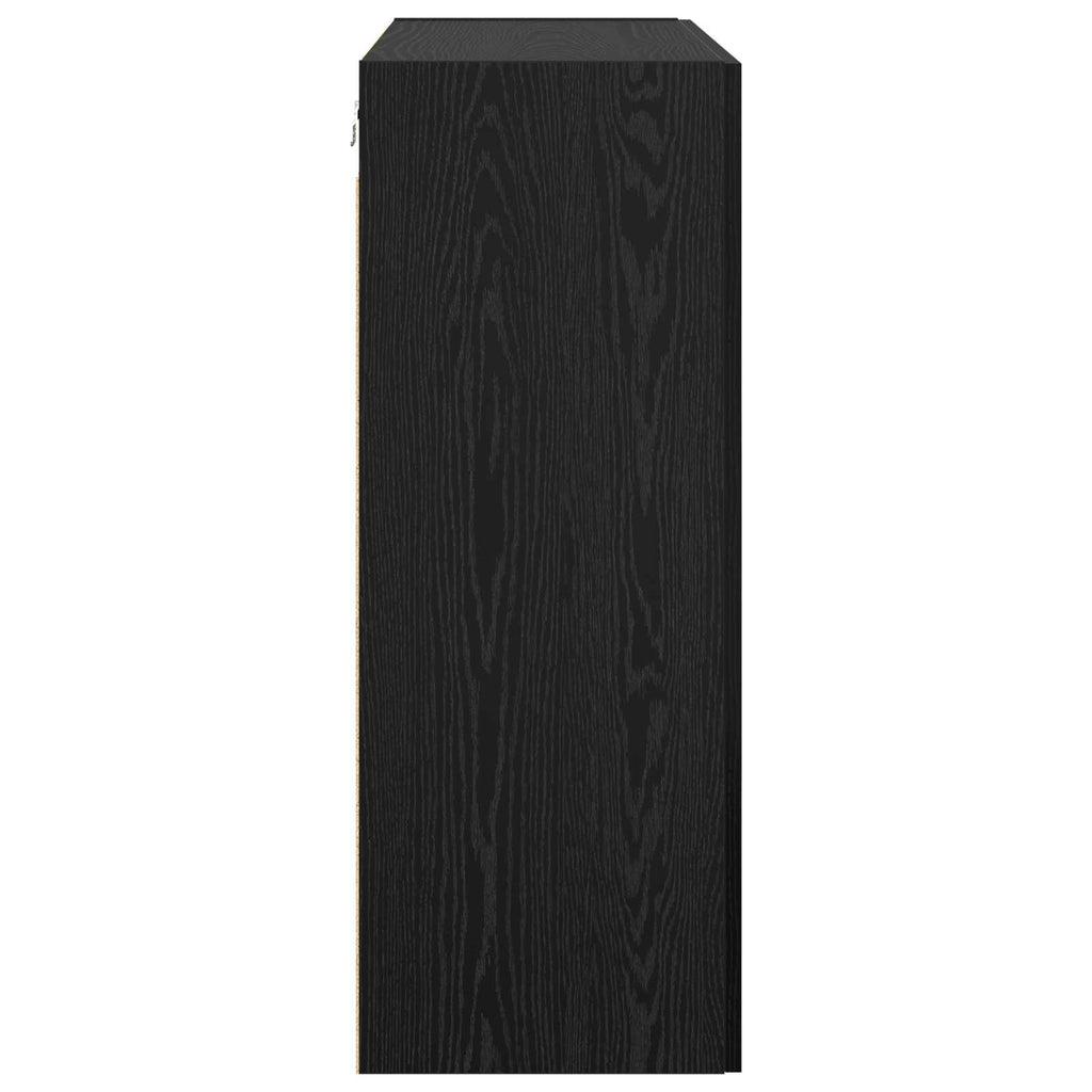 Armario de Pared Roble Negro 69,5 x 34 x 90 cm