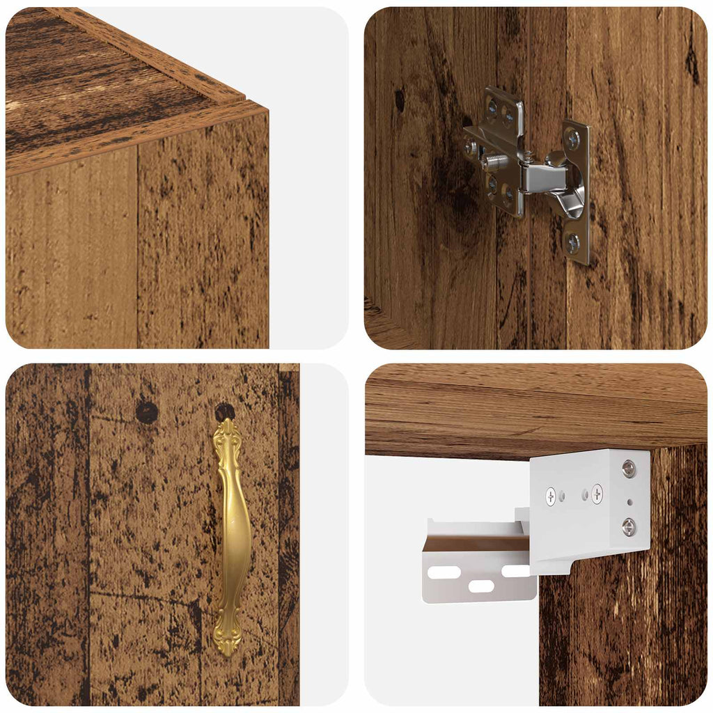Armario de Pared Madera vieja 69,5 x 34 x 90 cm
