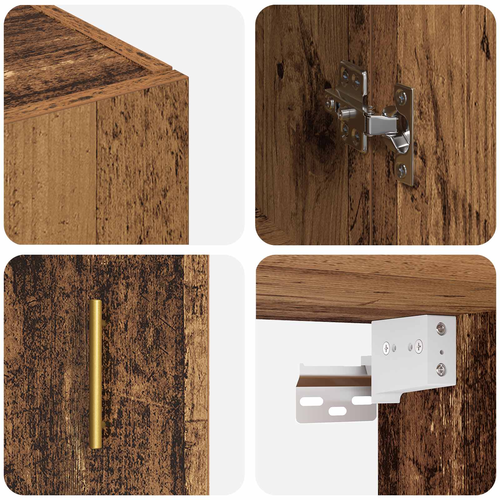 Armario de Pared Madera vieja 69,5 x 34 x 90 cm