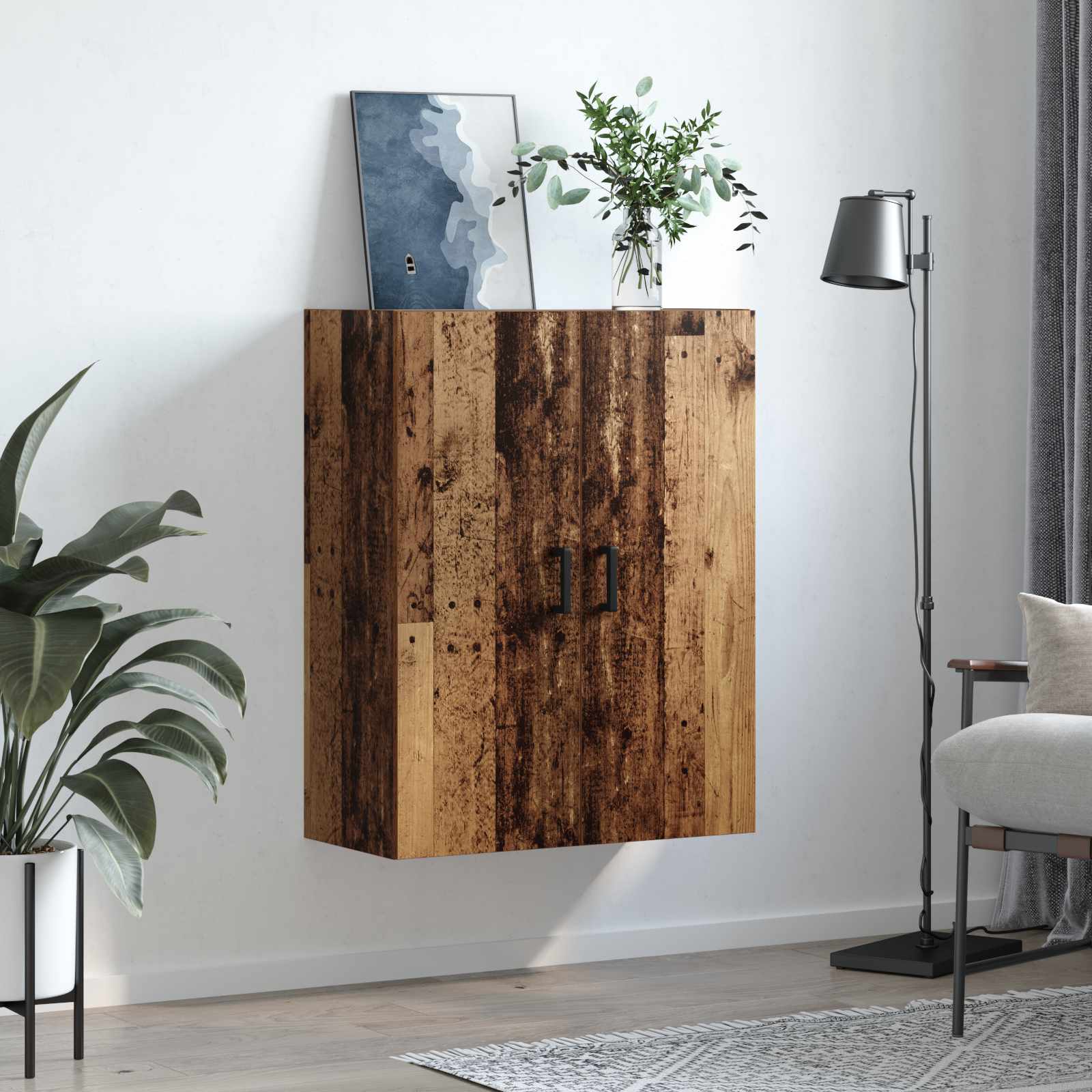 Armario de Pared Madera vieja 69,5 x 34 x 90 cm