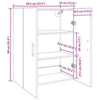 Armario de Pared Madera vieja 69,5 x 34 x 90 cm
