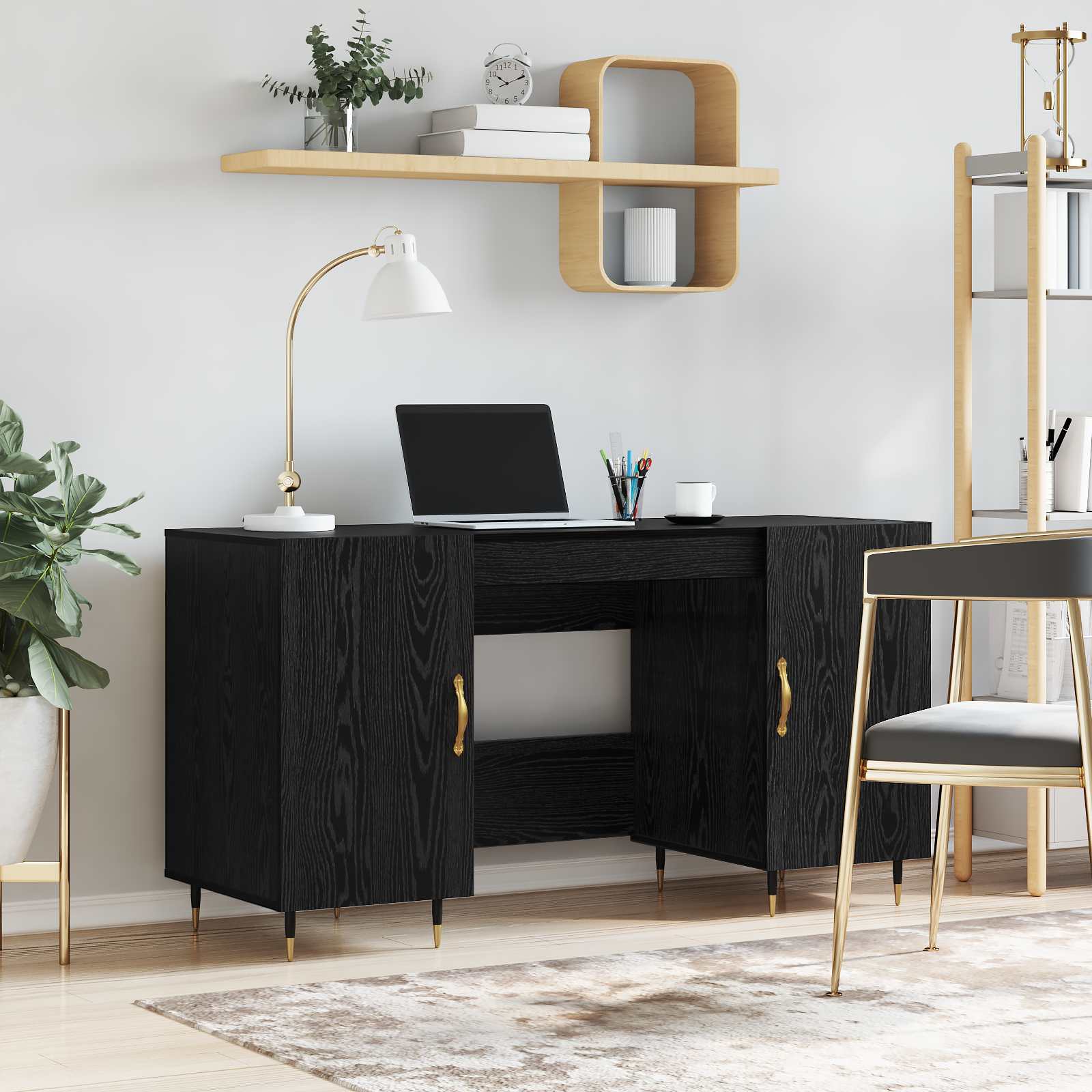Desk Old Wood 140 x 50 x 75 cm Plywood