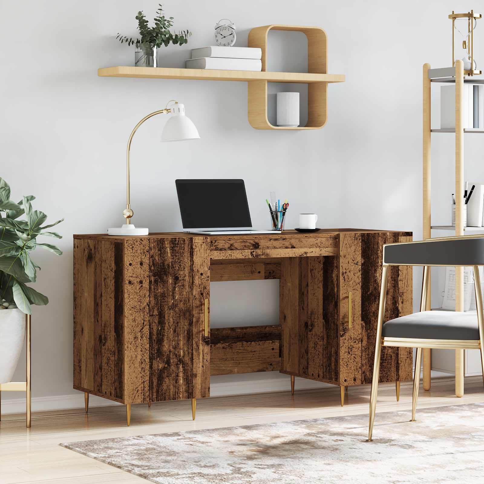 Escritorio Madera vieja 140 x 50 x 75 cm Madera contrachapada