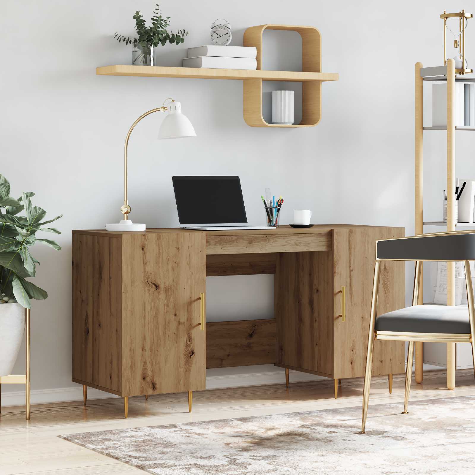 Escritorio Madera vieja 140 x 50 x 75 cm Madera contrachapada