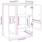 Mueble de pared Madera antigua 60 x 31 x 70 cm