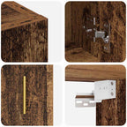 Mueble de pared Madera vieja 60 x 31 x 70 cm