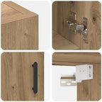 Armario de pared Roble artesanal 60 x 31 x 70 cm